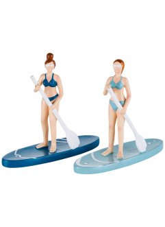 Lot de 2 figurines avec planche de stand up paddle, bpc living bonprix collection