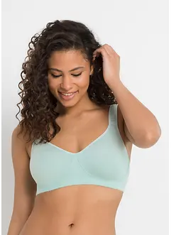 T-Shirt BH ohne Bügel mit Baumwolle (2er Pack), bonprix