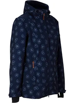 Veste softshell à motif floral, imperméable, bonprix