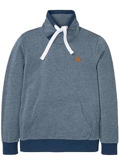 Sweatshirt mit recyceltem Polyester und Schalkragen, bpc bonprix collection