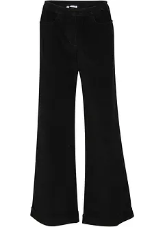Weite Stretch-Cordhose, High-Waist, bonprix