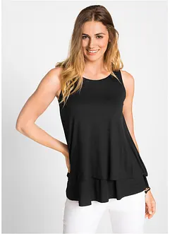 Doppellagiges Top aus Viskose, bonprix