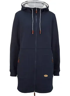 Long-Kapuzen-Sweatjacke, bonprix