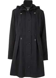 Manteau à capuche et pli, forme évasée, bonprix