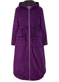 Weit geschnittener Cord-Mantel mit Teddy-Fleece Kapuze, Tunnelzug und  großen Taschen, bpc bonprix collection