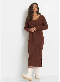 Robe midi en maille, bonprix