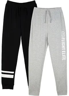 Jogginghose aus weichem Baumwoll-Mix (2er Pack), bonprix