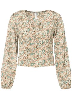 Bluse aus Satin mit recyceltem Polyester, RAINBOW