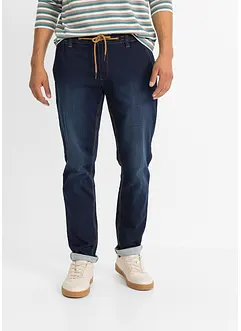 Regular Fit Sweat-Schlupfjeans, Tapered, bonprix