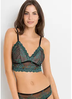 Brassière en dentelle bicolore, bonprix