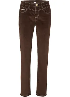 Slim Fit Stretch-Cordhose mit Kontrastnähten, bonprix