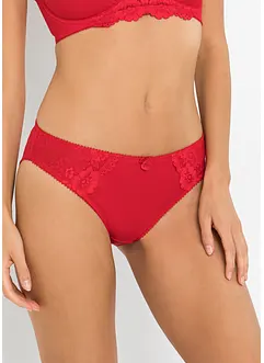 Slip mit zarter Spitze (2er Pack), bonprix