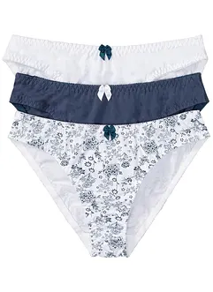 Slip mit Baumwolle (3er Pack), bonprix