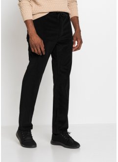 Pantalon chino à taille extensible Slim Fit en velours côtelé, Straight, bpc selection
