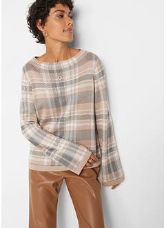Jacquard-Pullover aus nachhaltiger Viskose, bpc selection premium
