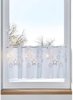 LED Scheibengardine mit weihnachtlichem Druck, bonprix