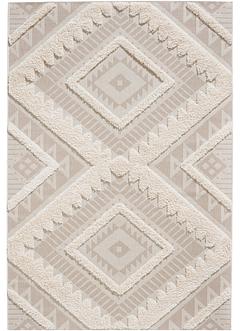 In- und Outdoor Hochflor Teppich mit plastischer Musterung, bpc living bonprix collection