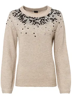 Pullover mit Pailletten, bonprix