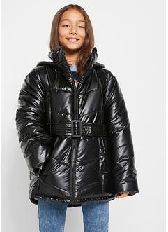 Mädchen Winter-Steppmantel mit Fausthandschuhen, bpc bonprix collection