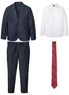 Anzug (4-tlg.Set): Sakko, Hose, Hemd, Krawatte, bpc selection