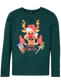 Langarmshirt mit Weihnachtsmotiv, bonprix