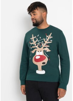 Sweatshirt mit recyceltem Polyester mit Weihnachtsmotiv, bpc bonprix collection