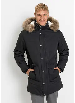 Veste matelassée longue avec capuche, bonprix