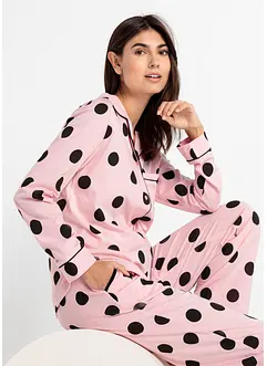 Pyjama avec patte de boutonnage, bonprix