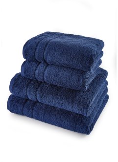 Lot de serviettes de toilette en matière douce (Ens. 4 pces.), bpc living bonprix collection