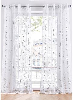 Gardine mit Glanz Druck (1er Pack), bpc living bonprix collection