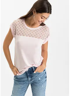 Shirt mit Spitze, bonprix