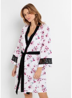 Kimono aus Shirtqualität mit Spitze, bpc bonprix collection