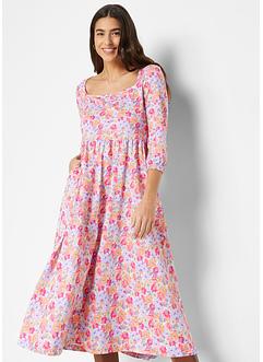 Robe midi avec smock et poches en coton, bpc bonprix collection