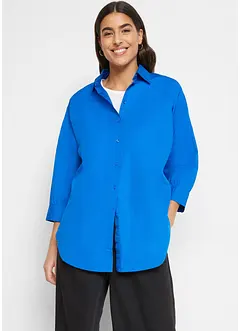 Oversize Bluse aus Baumwolle mit 3/4 Arm, bonprix