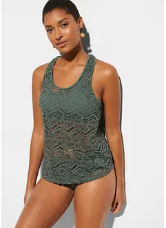 Tankini (2-tlg. Set) aus Spitze, bonprix