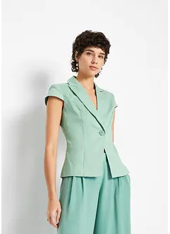 Kurzarm Blazer aus Baumwollsatin, bonprix