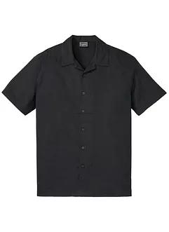 Kurzarmhemd mit Leinen, Loose Fit, bonprix