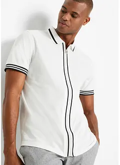 Piqué-Poloshirt mit Reißverschluss, bonprix