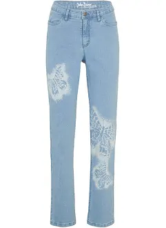 Straight Jeans Mid Waist, Schmetterling, bonprix