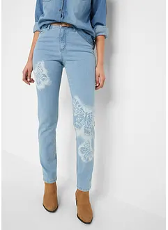 Straight Jeans Mid Waist, Schmetterling, bonprix