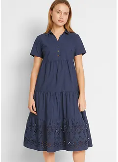 Tunika-Kleid mit Lochstickerei, bonprix