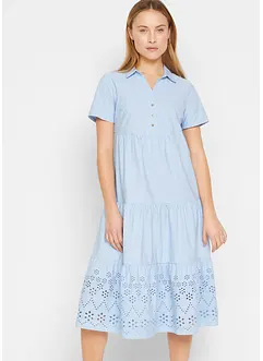 Tunika-Kleid mit Lochstickerei, bonprix