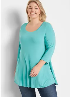 Viskose-Stretch- Shirt mit 3/4 Arm, bonprix