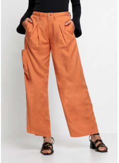 Pantalon chino avec plis creux en Lyocell, RAINBOW