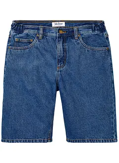Jeans-Bermuda mit seitlichem Dehnbund, Classic Fit, bonprix