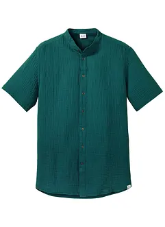 Chemise manches courtes en gaze de coton, bonprix