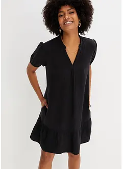 Robe en mousseline à volant, bonprix