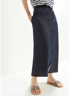 Jeans Rock, Mid Waist, Gummibund, bpc bonprix collection