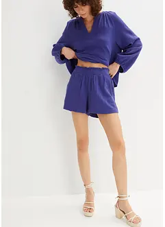 Musselin-Shorts aus reiner Baumwolle, bonprix