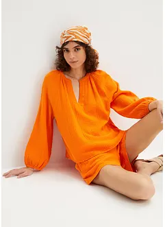 Oversize-Bluse aus Musselin, bonprix